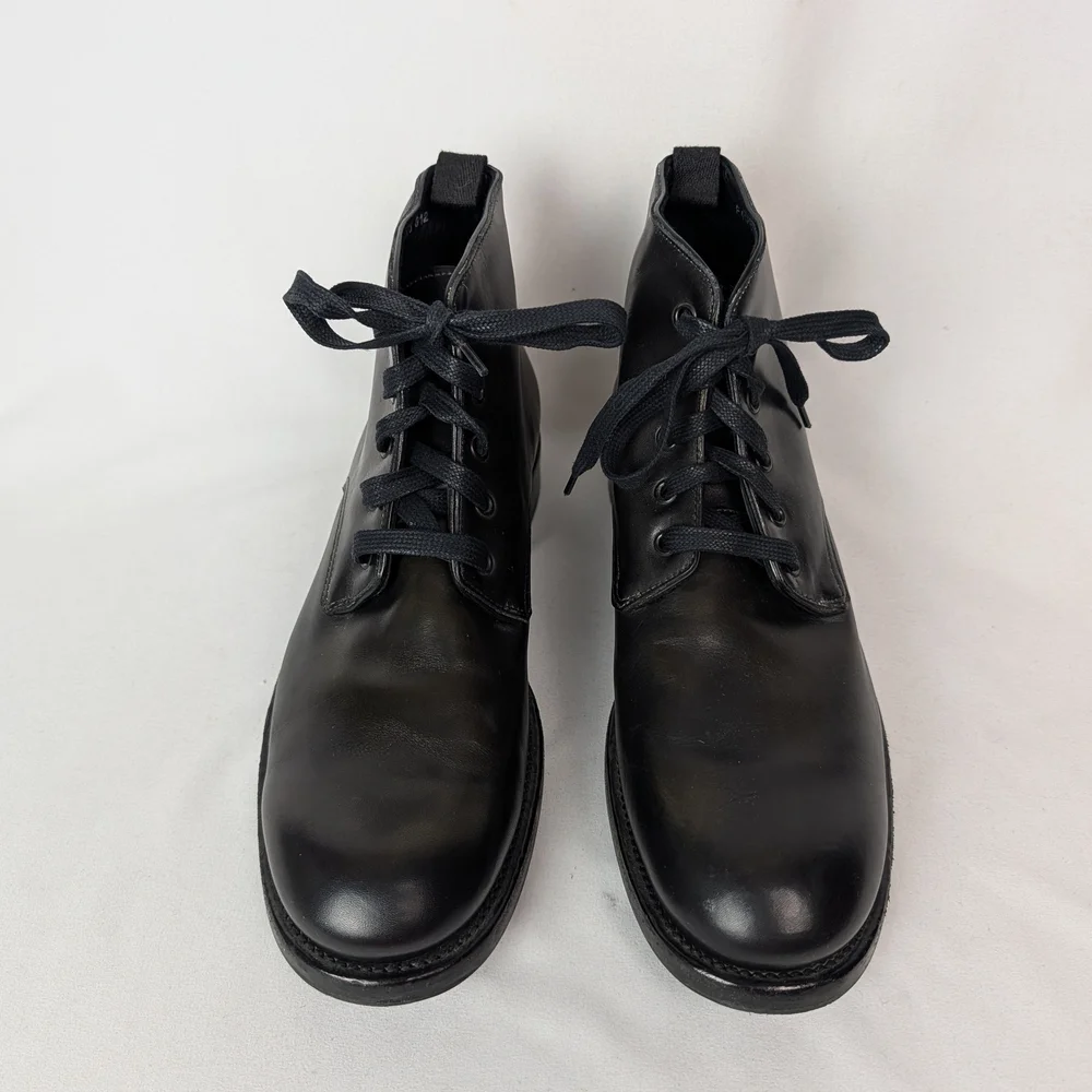 John Varvatos Leather Lace Up Ankle Boots